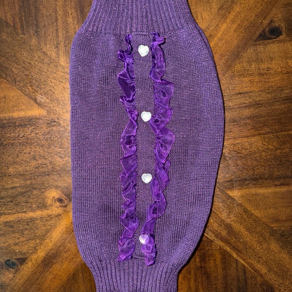 Wag & Bone Purple Dog Sweater for Small Breed (15-25lbs)